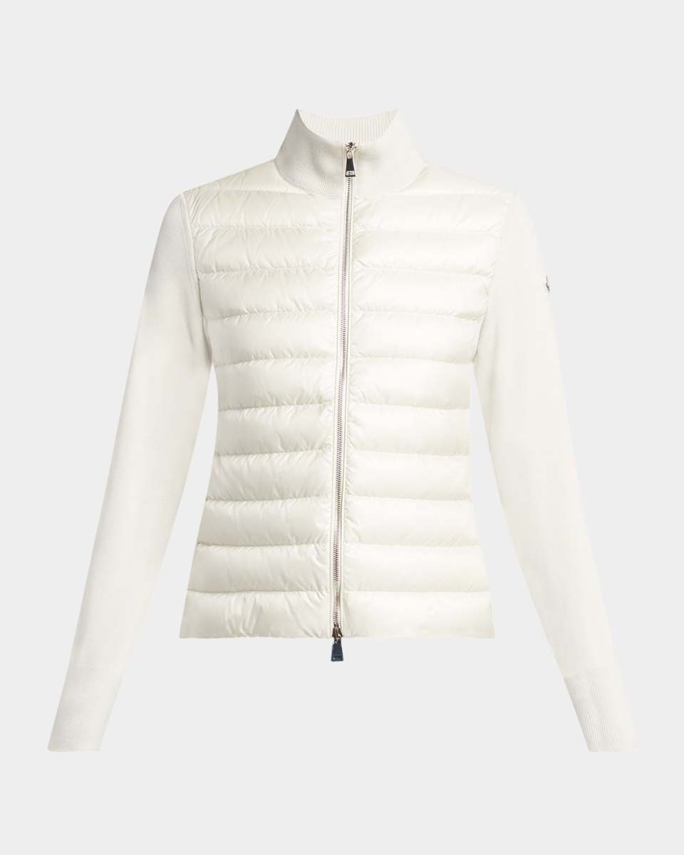 Combo Down Short Cardigan